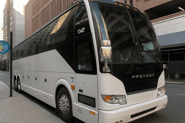 a Charter Bus Rental Warner Robins coach bus